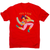 Funny vegan vodka men's t-shirt Red