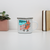 Fxck the system enamel camping mug White