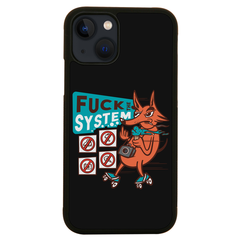 Fxck the system iPhone case iPhone 13