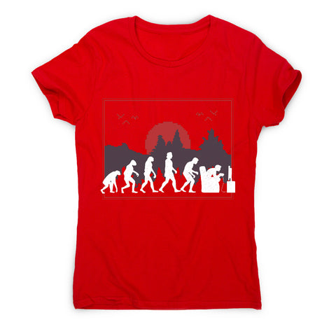 Gaming evolution - women's funny premium t-shirt - Graphic Gear