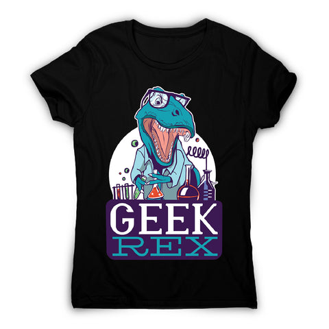 Geek t-rex - women's funny premium t-shirt - Graphic Gear