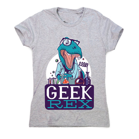 Geek t-rex - women's funny premium t-shirt - Graphic Gear