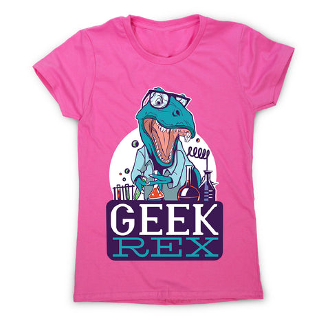 Geek t-rex - women's funny premium t-shirt - Graphic Gear