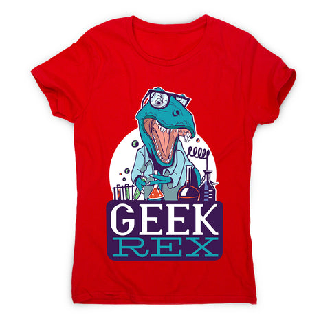 Geek t-rex - women's funny premium t-shirt - Graphic Gear