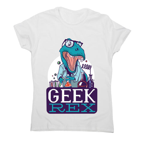 Geek t-rex - women's funny premium t-shirt - Graphic Gear