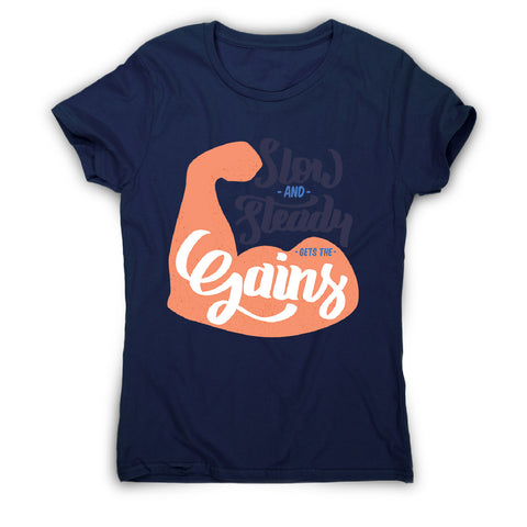 Get the gains gym - women's funny premium t-shirt - Graphic Gear