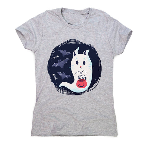 Ghost cat - women's funny premium t-shirt - Graphic Gear
