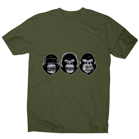 Gorilla heads - illustration graphic men's t-shirt - Graphic Gear