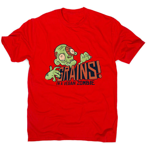 Grains vegan zombie - men's funny premium t-shirt - Graphic Gear