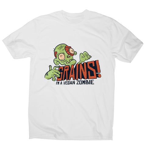 Grains vegan zombie - men's funny premium t-shirt - Graphic Gear