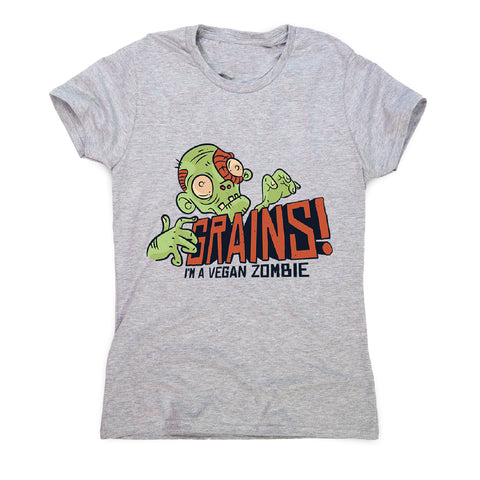 Grains vegan zombie - women's funny premium t-shirt - Graphic Gear