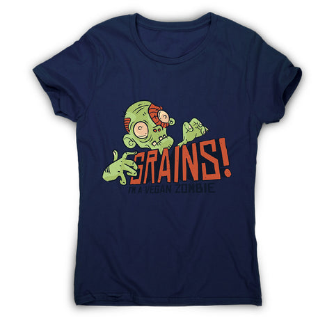 Grains vegan zombie - women's funny premium t-shirt - Graphic Gear