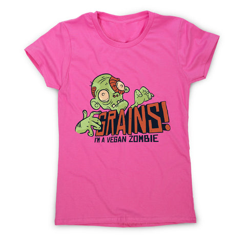 Grains vegan zombie - women's funny premium t-shirt - Graphic Gear