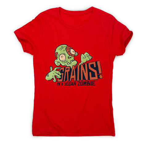 Grains vegan zombie - women's funny premium t-shirt - Graphic Gear