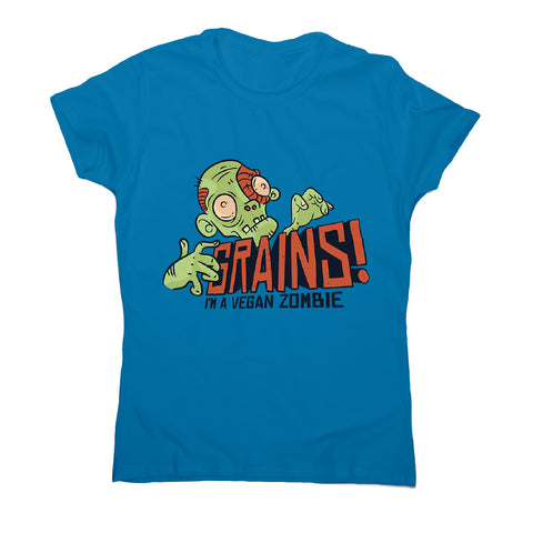 Grains vegan zombie - women's funny premium t-shirt - Graphic Gear