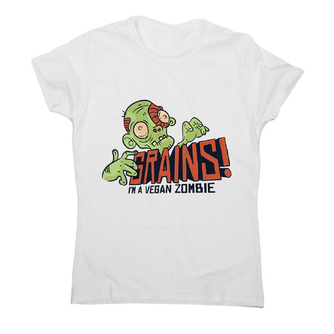 Grains vegan zombie - women's funny premium t-shirt - Graphic Gear