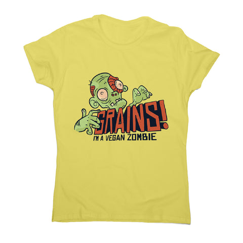 Grains vegan zombie - women's funny premium t-shirt - Graphic Gear
