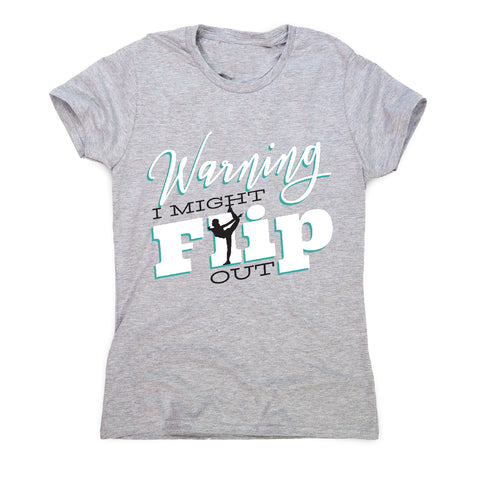 Gymnast flip - women's t-shirt - Graphic Gear