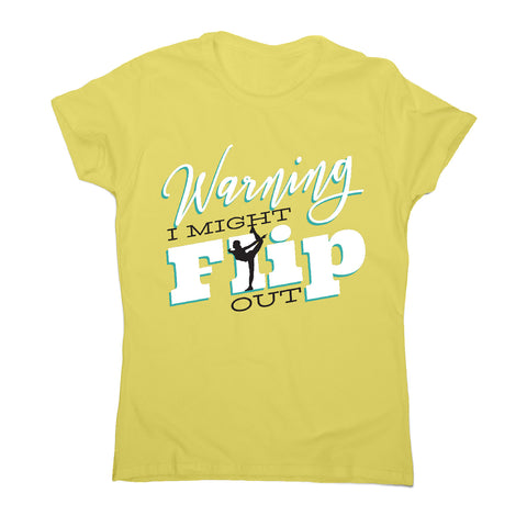 Gymnast flip - women's t-shirt - Graphic Gear