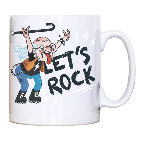 Grandfather rock and roll mug coffee tea cup White