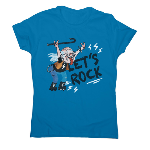 Grandfather rock and roll women's t-shirt Sapphire