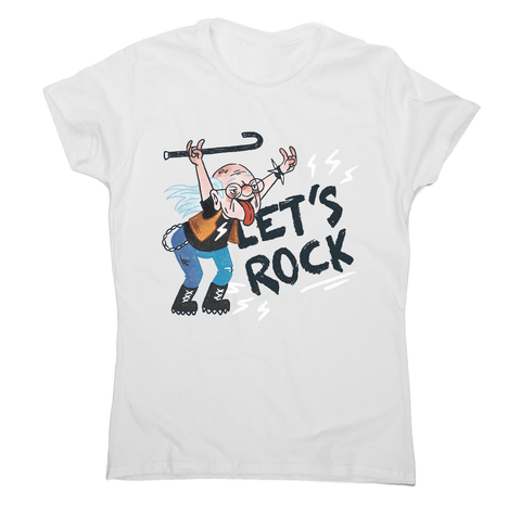 Grandfather rock and roll women's t-shirt White