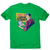 Graphic designer funny men's t-shirt Green