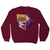 Graphic designer funny sweatshirt Burgundy