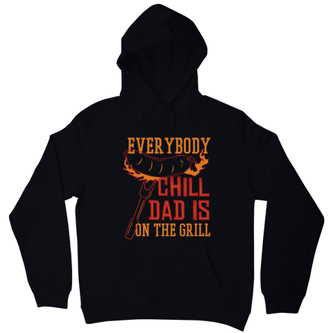 Grill dad hoodie Black