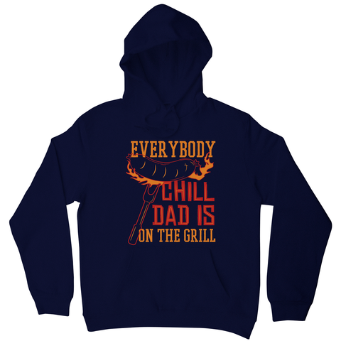 Grill dad hoodie Navy