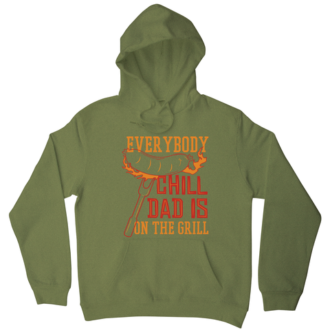 Grill dad hoodie Olive Green
