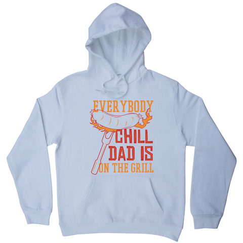 Grill dad hoodie White