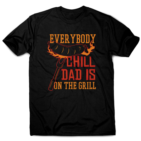 Grill dad men's t-shirt Black