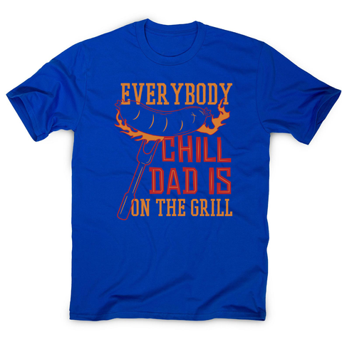 Grill dad men's t-shirt Blue