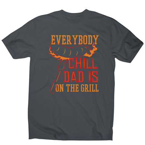 Grill dad men's t-shirt Charcoal