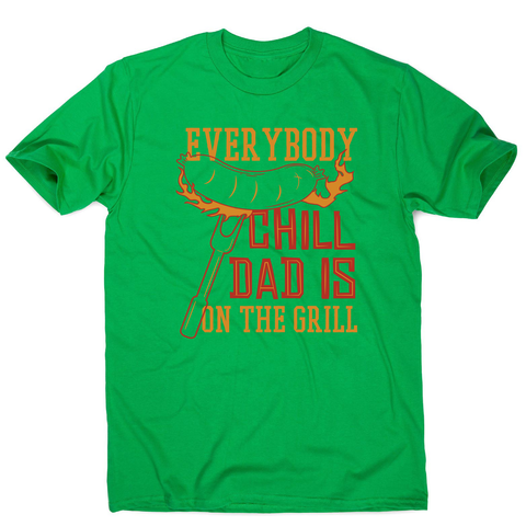 Grill dad men's t-shirt Green