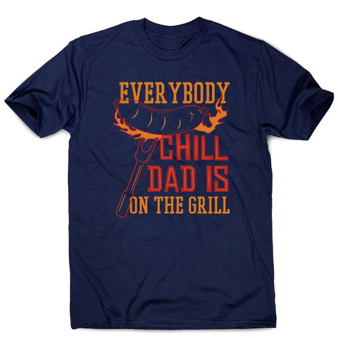 Grill dad men's t-shirt Navy