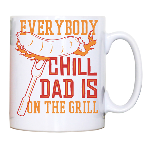 Grill dad mug coffee tea cup White