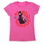 Guns llama women's t-shirt Pink