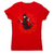 Guns llama women's t-shirt Red