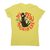 Guns llama women's t-shirt Yellow