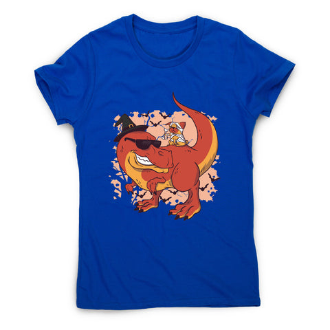 Halloween pug and dinosaur - funny halloween women's t-shirt - Graphic Gear