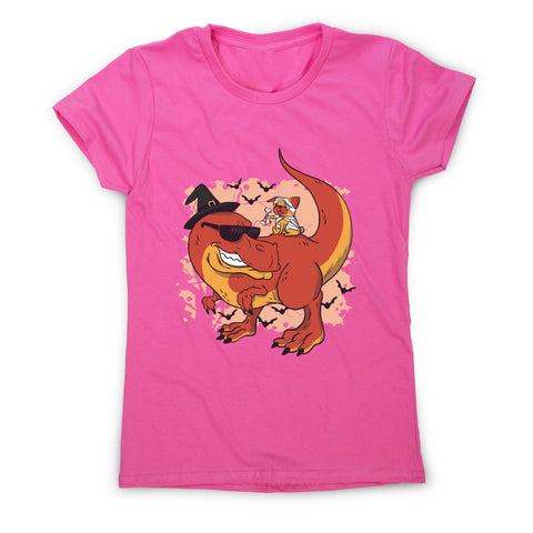 Halloween pug and dinosaur - funny halloween women's t-shirt - Graphic Gear