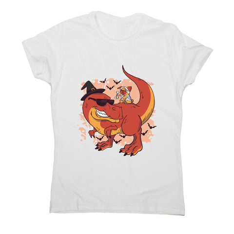 Halloween pug and dinosaur - funny halloween women's t-shirt - Graphic Gear