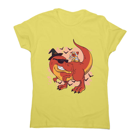 Halloween pug and dinosaur - funny halloween women's t-shirt - Graphic Gear