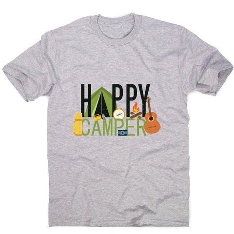 Happy camper - outdoor camping men's t-shirt - Graphic Gear