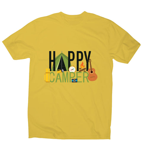 Happy camper - outdoor camping men's t-shirt - Graphic Gear