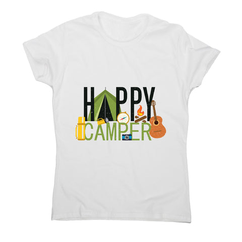 Happy camper - outdoor camping women's t-shirt - Graphic Gear