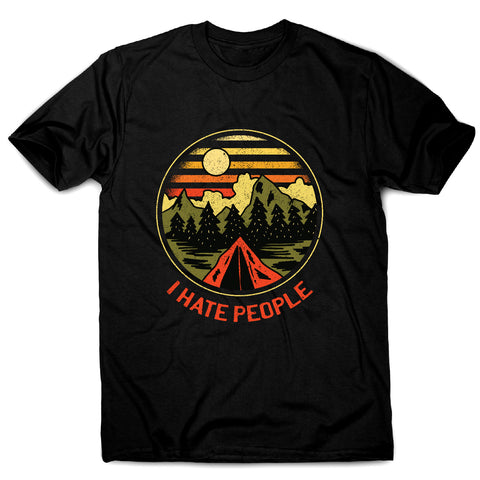Hate people - men's funny premium t-shirt - Graphic Gear