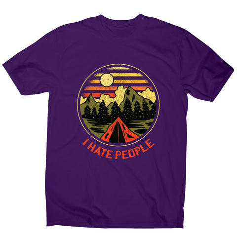 Hate people - men's funny premium t-shirt - Graphic Gear